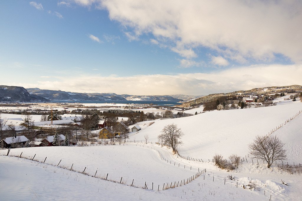 View towards river Gaula an