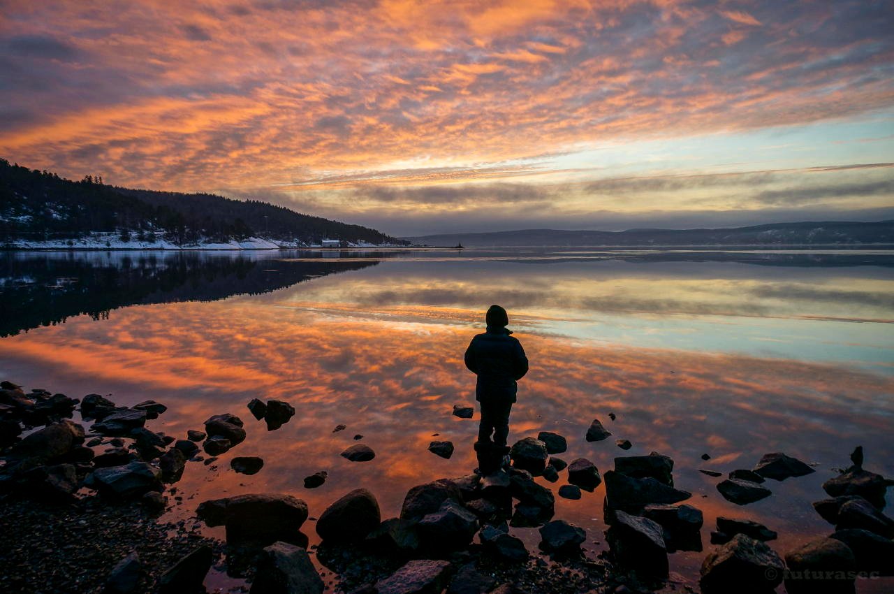 Sunset, Oslofjorden, Norway