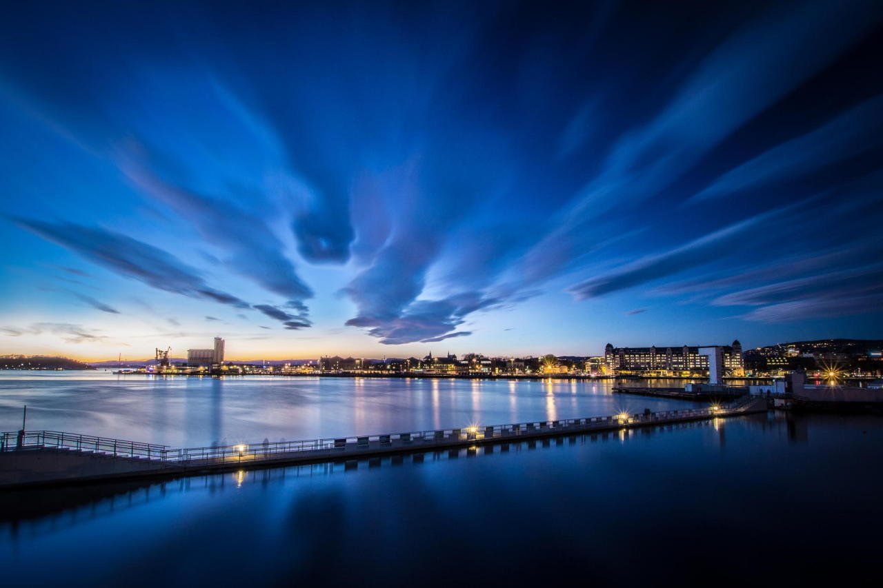 Beautiful sky over Sørenga