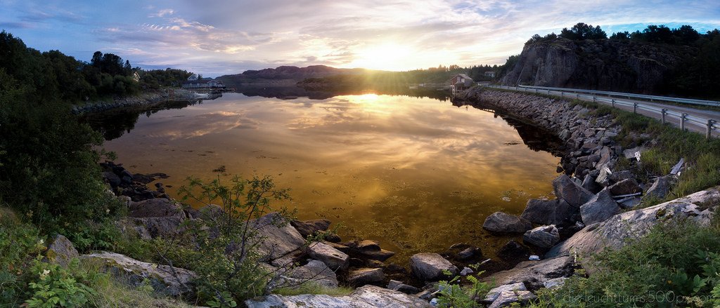 Sunset behind fishermans ho