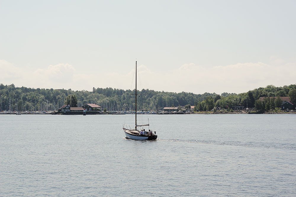 Boating on Oslofjorden, Nor