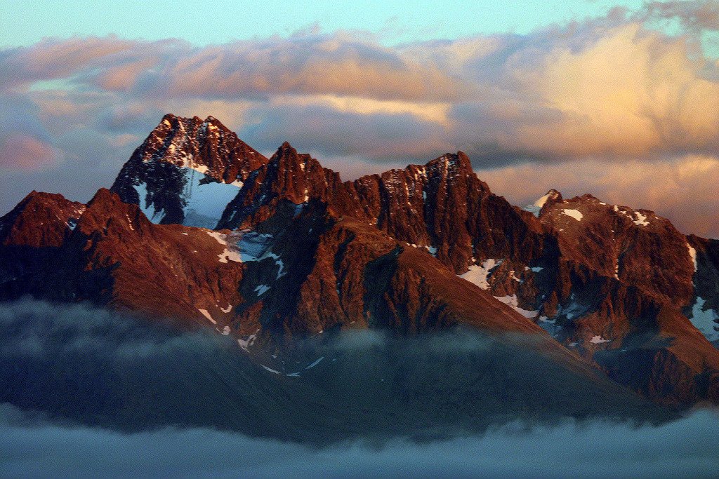 Sunset over the Lofoten Pea