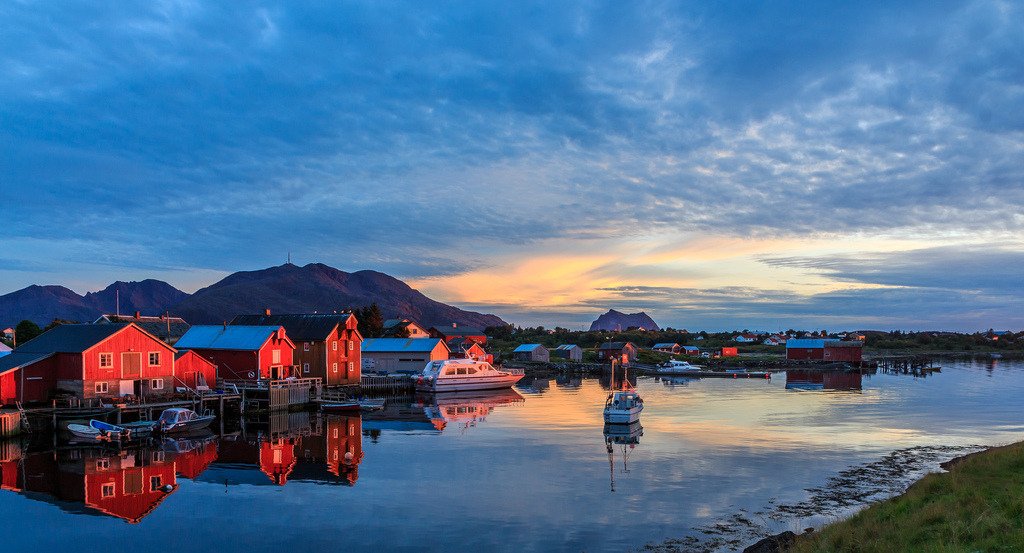 Evening magic at “Vegaøy