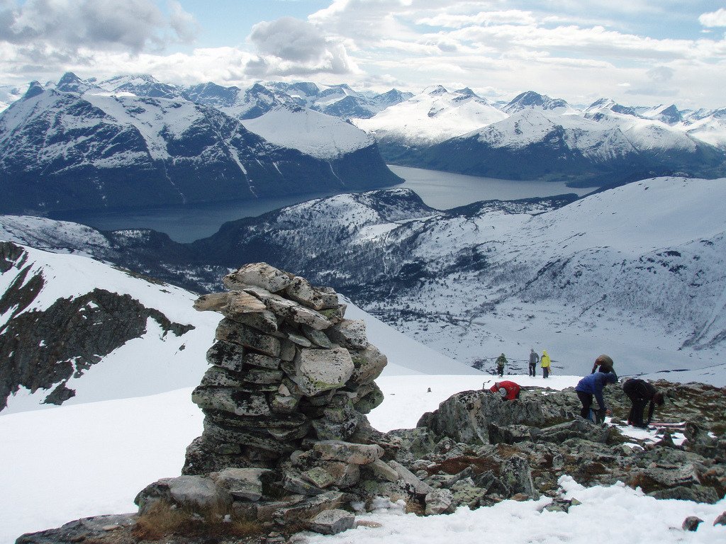 The view from the summit of