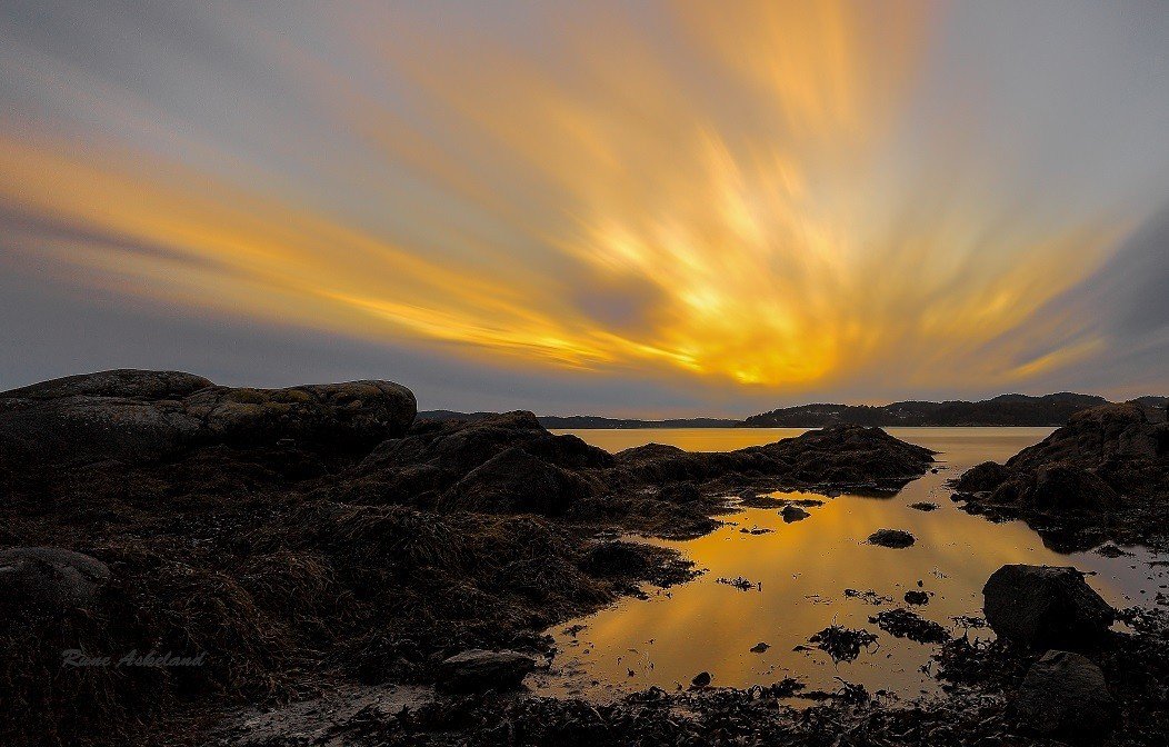 Burning sky, Bergen, Norway