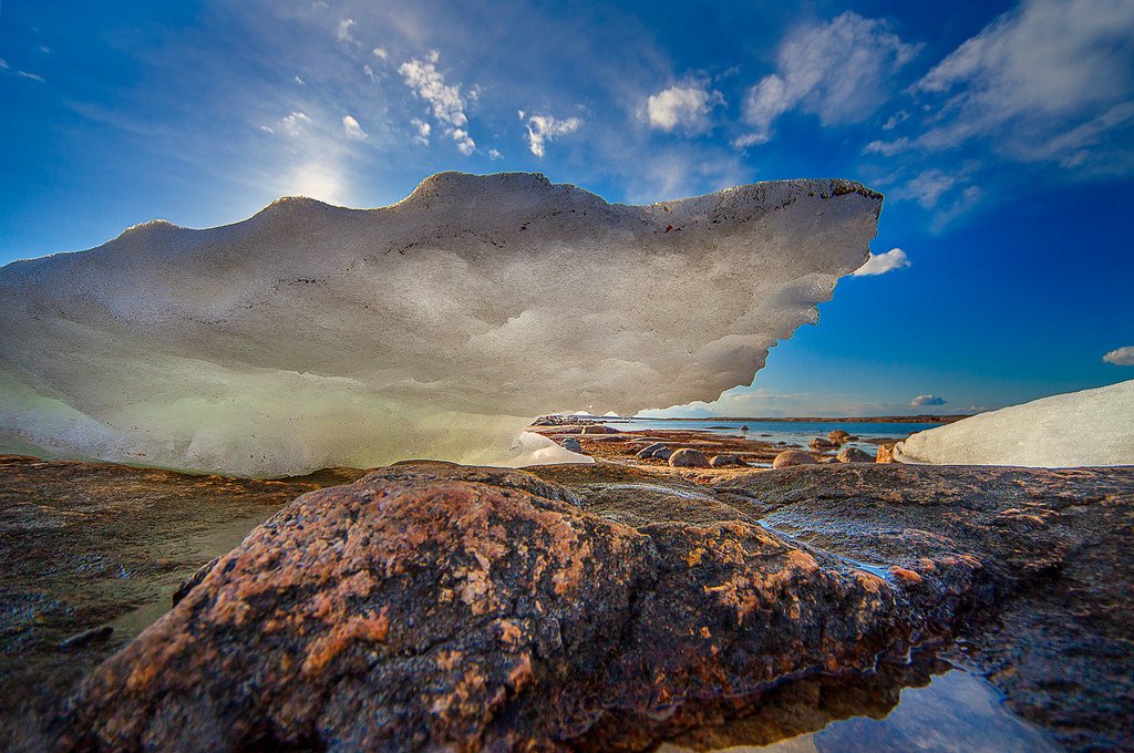 Iceberg ahead. Shot at Viker