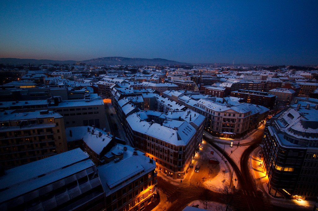 Oslo evening view