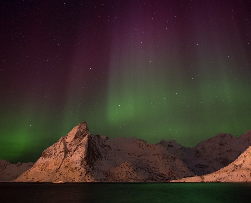 Northern lights, Hamnoy, No