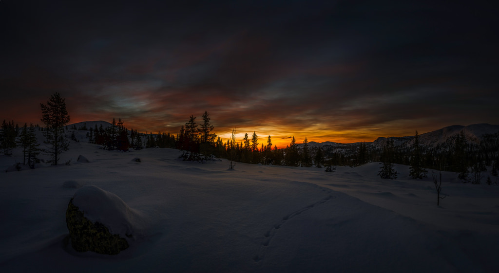 Twilight at Golsfjellet in
