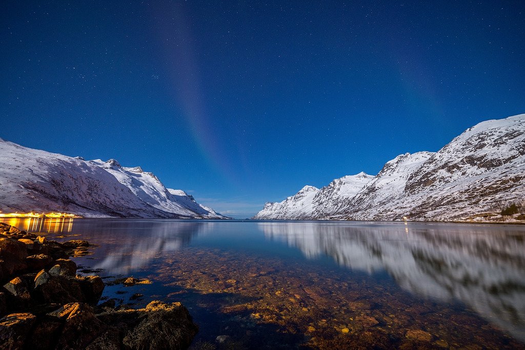 moonlit evening in Ersfjord