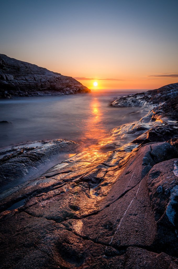 North sea, Sotra, Norway. (