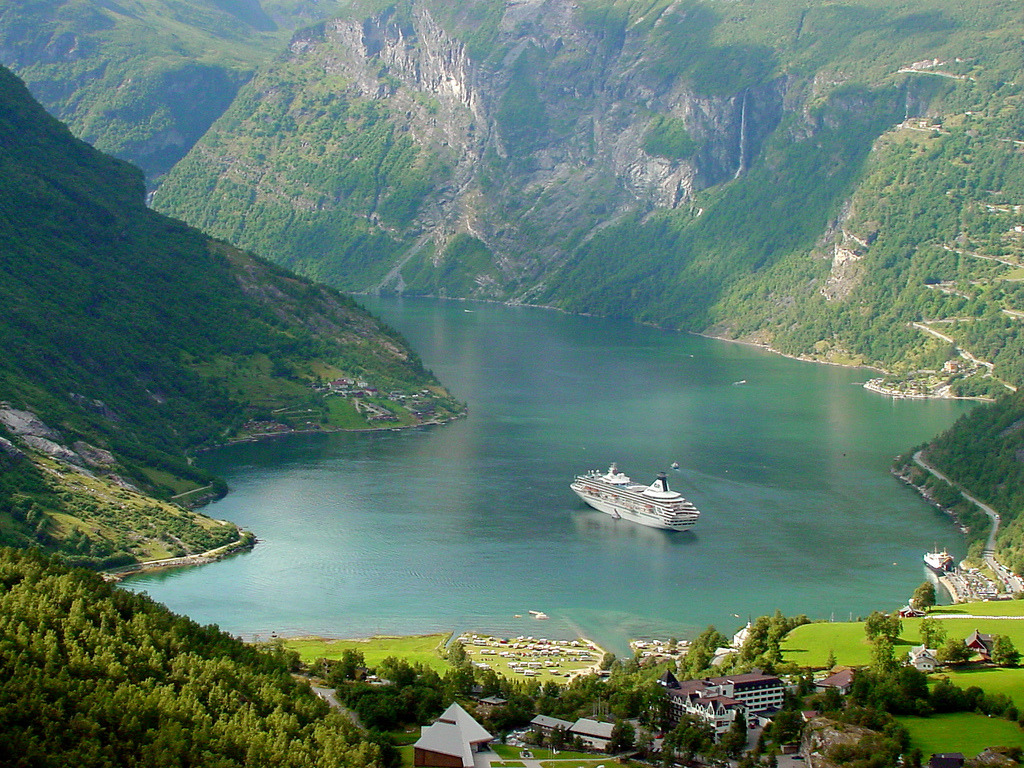 View of Geirangerfjord by T