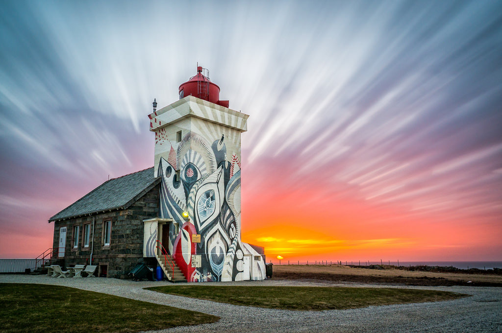 Sunset at Obrestad Lighthou