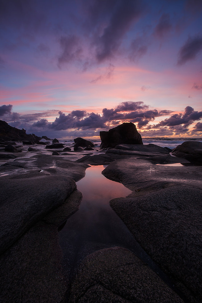 Uttakleiv sunset by CalleHo