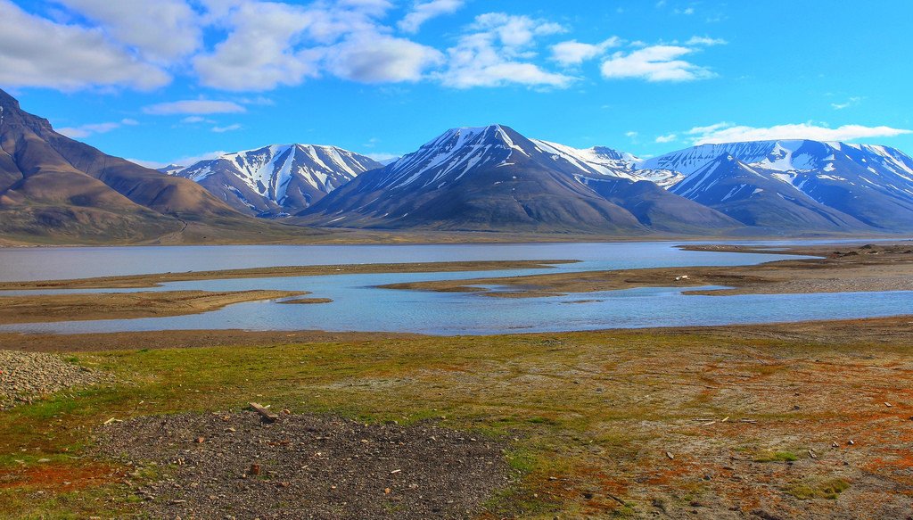 Landscape on the Svalbard b