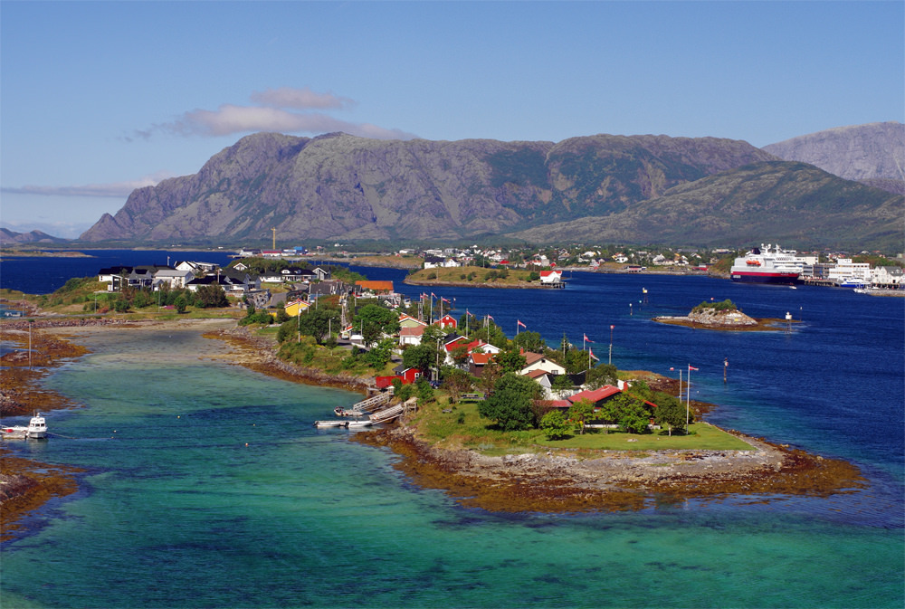 Bronnoysund in Helgeland by