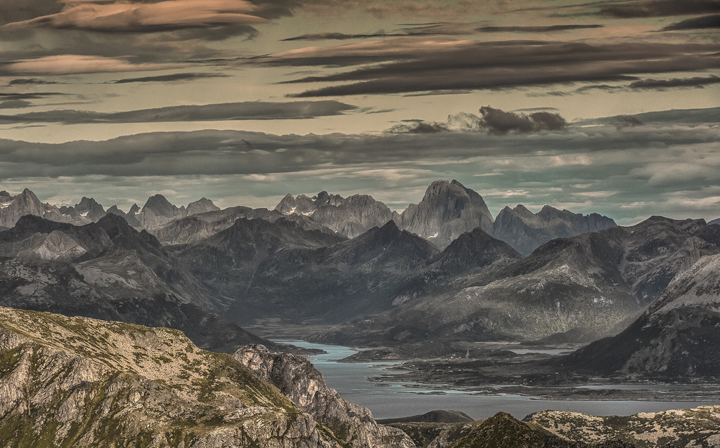 Skyline from Lofoten island