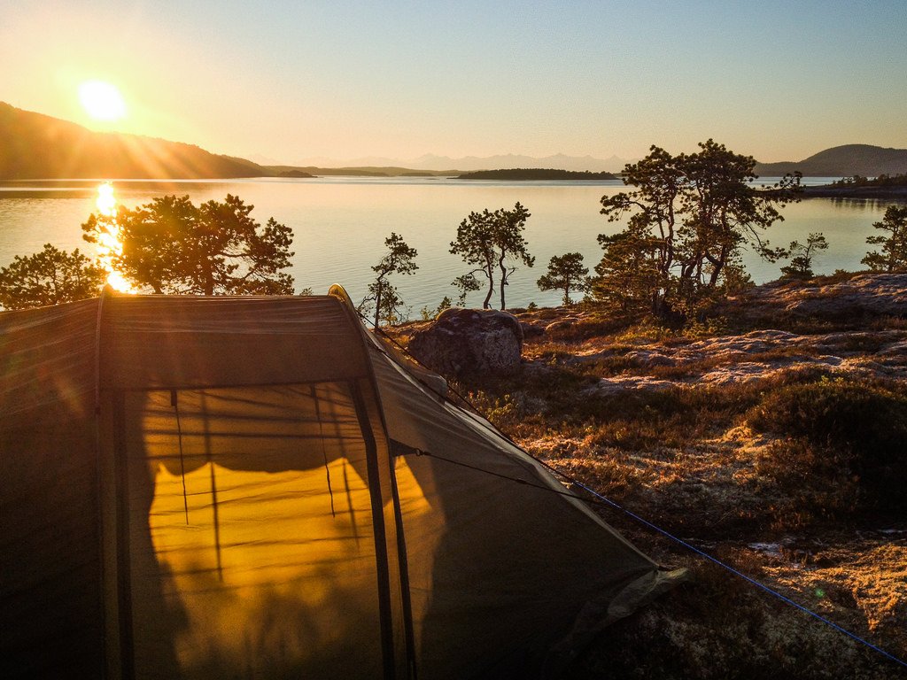 Camping under the Midnight