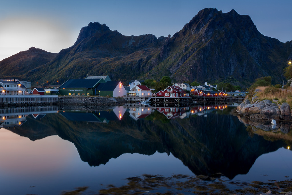 Svolvaer at dusk by Elin Ja