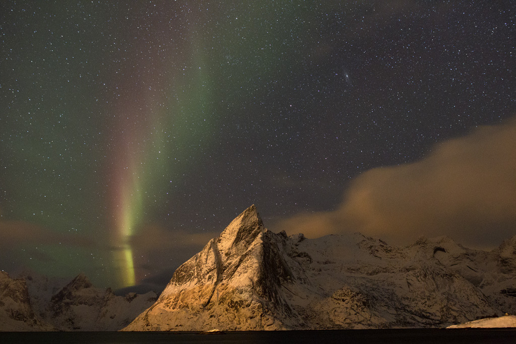 The northern lights, Hamnoy
