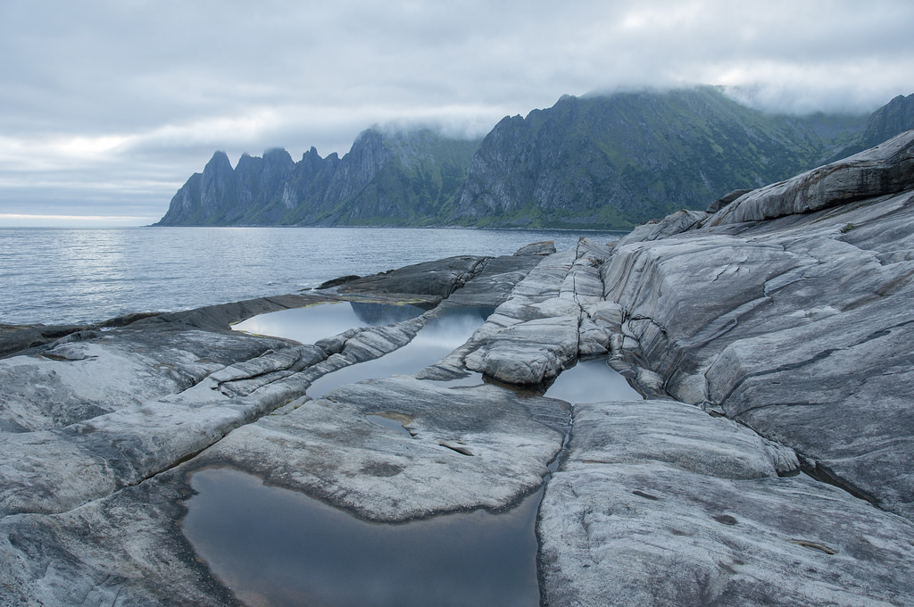 Okshornan peaks by Airborne
