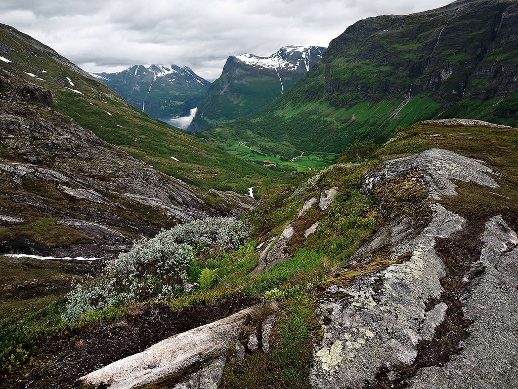 Above Geirangerfjord, Norwa