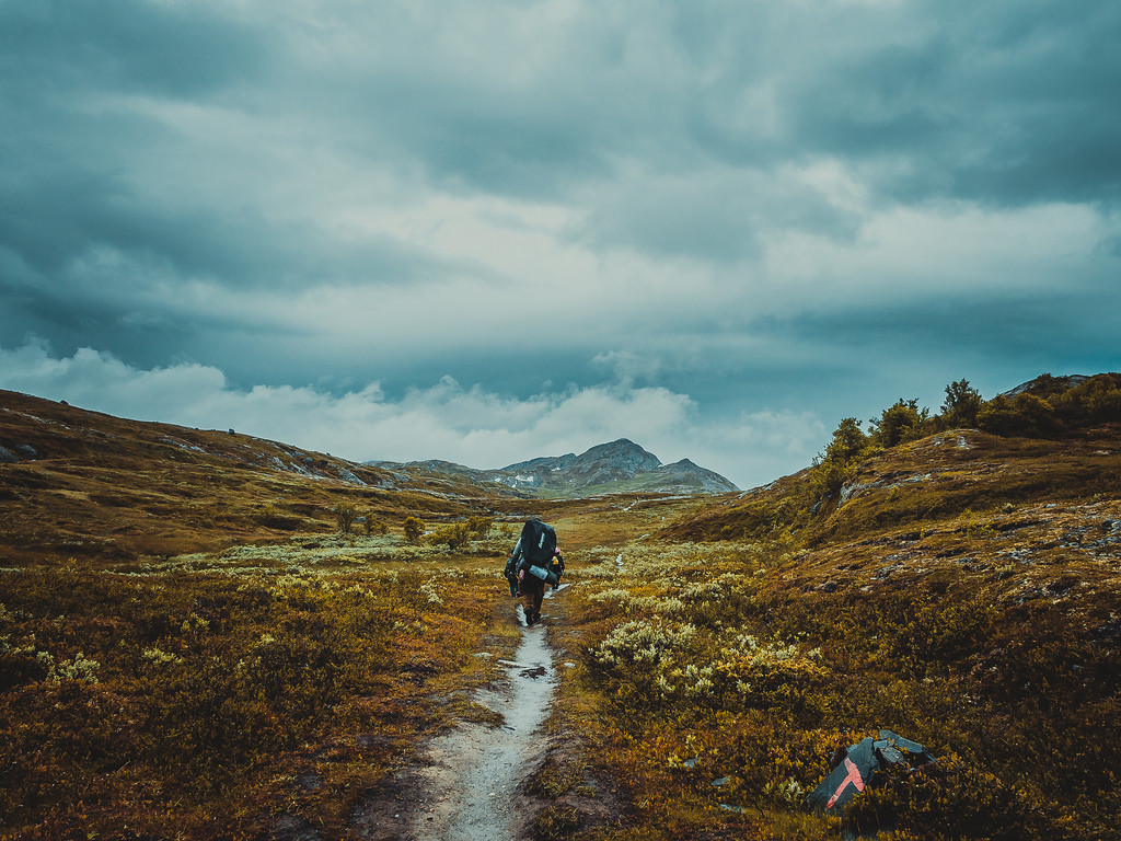 Landscape of Norway. Hiking