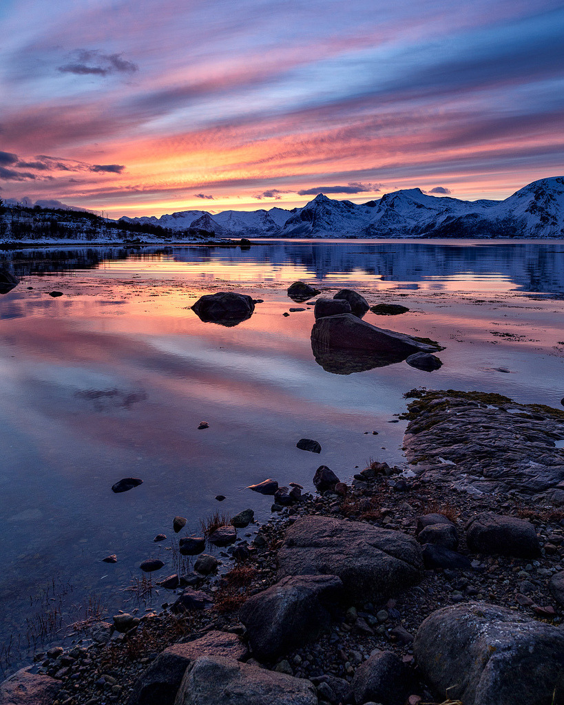 Sunset, somewhere on the ro