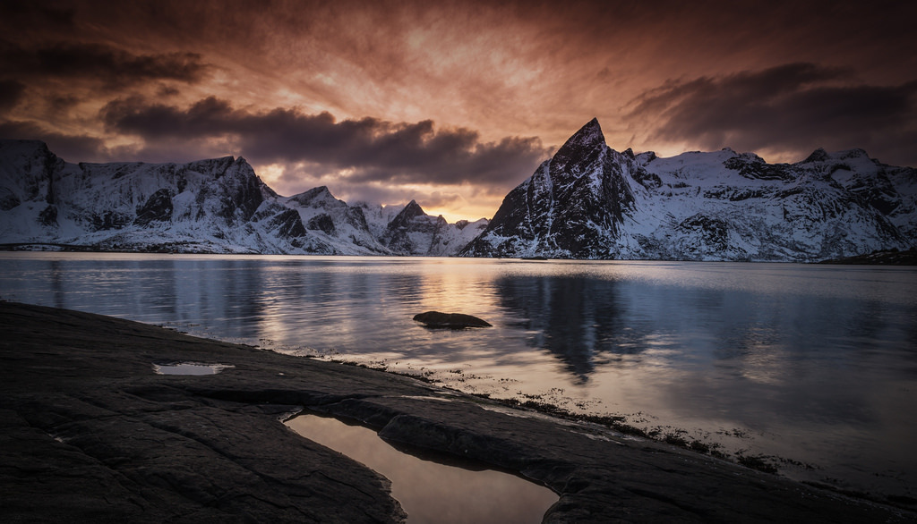 Olstind Sunset by NBuer  <a