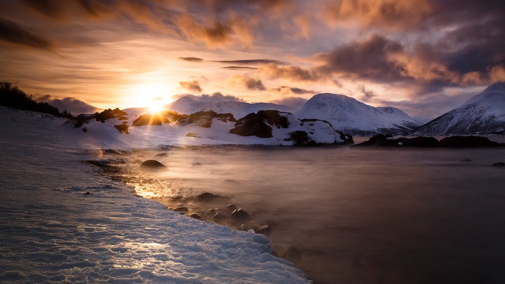 sunset ullsfjord – norway b