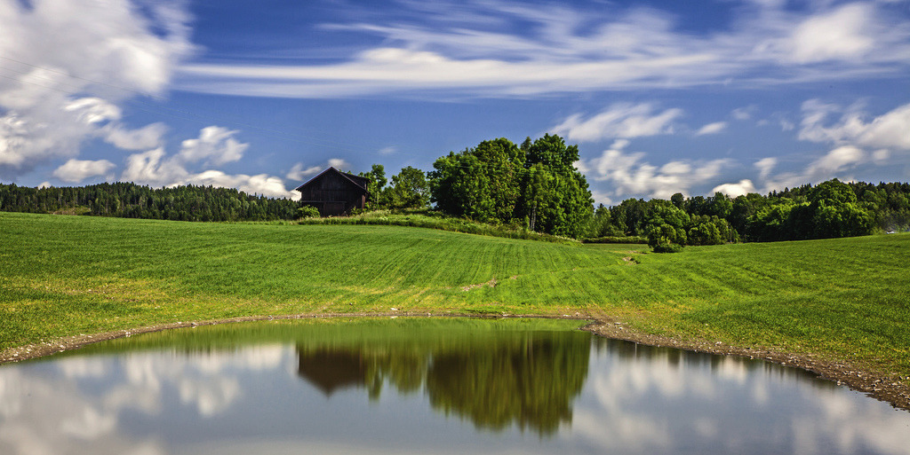 Farming scene, Haga, Norway