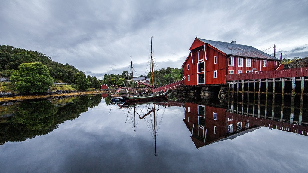 Hopsjøbrygga, Hitra, Norwa