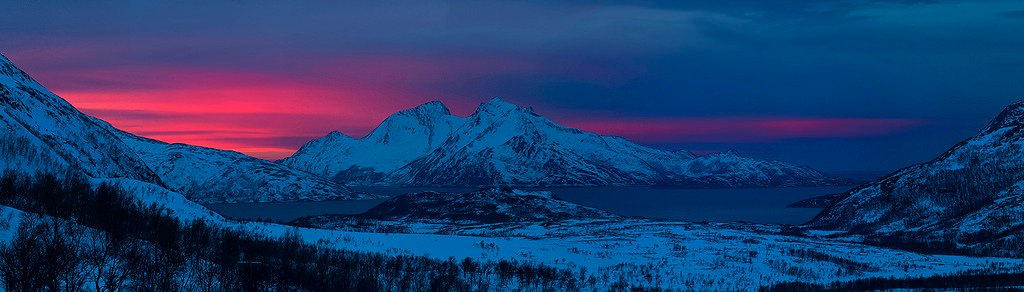 Blue hour, Northern Norway