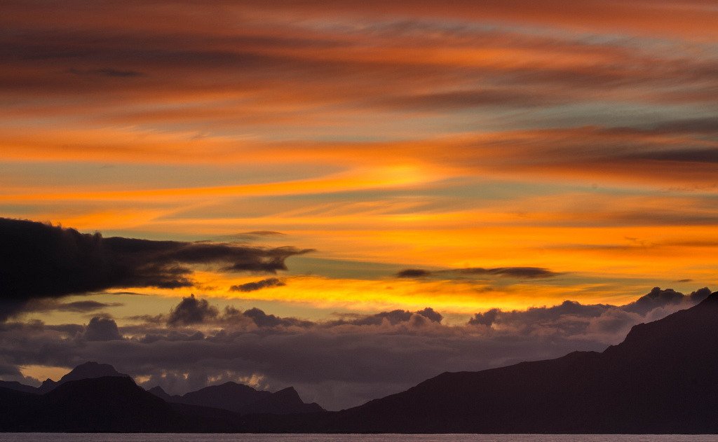 Lofoten sunset II, Norway.