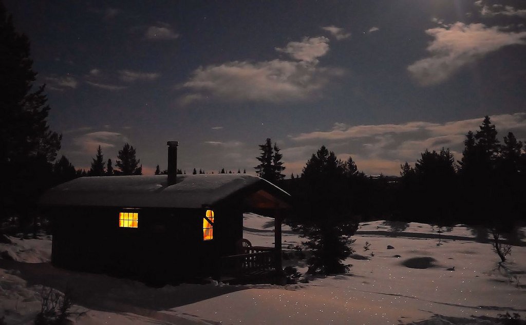 Winter night. Valdres in No