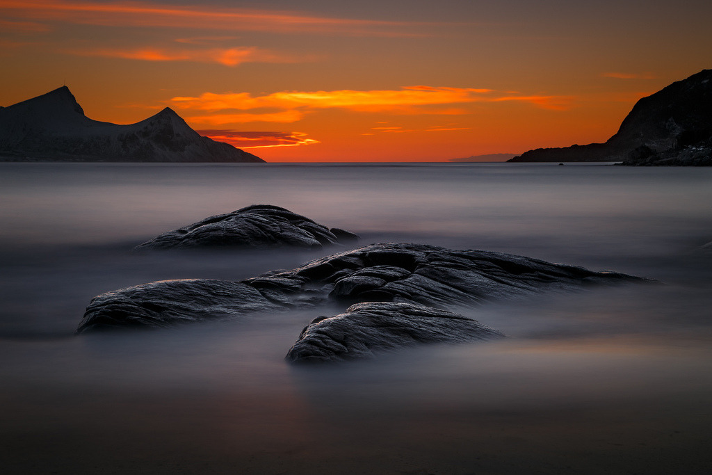 sunset haukland – norway by
