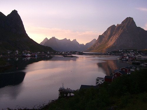 Sunset at Reine, Lofoten is