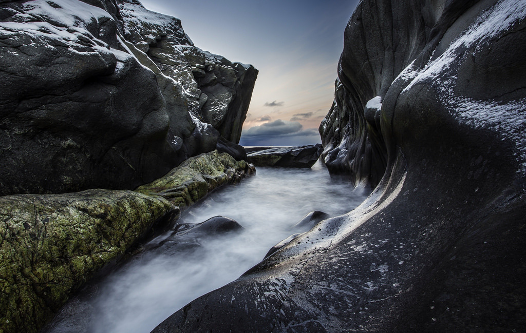 Water beats rock. by Rollan