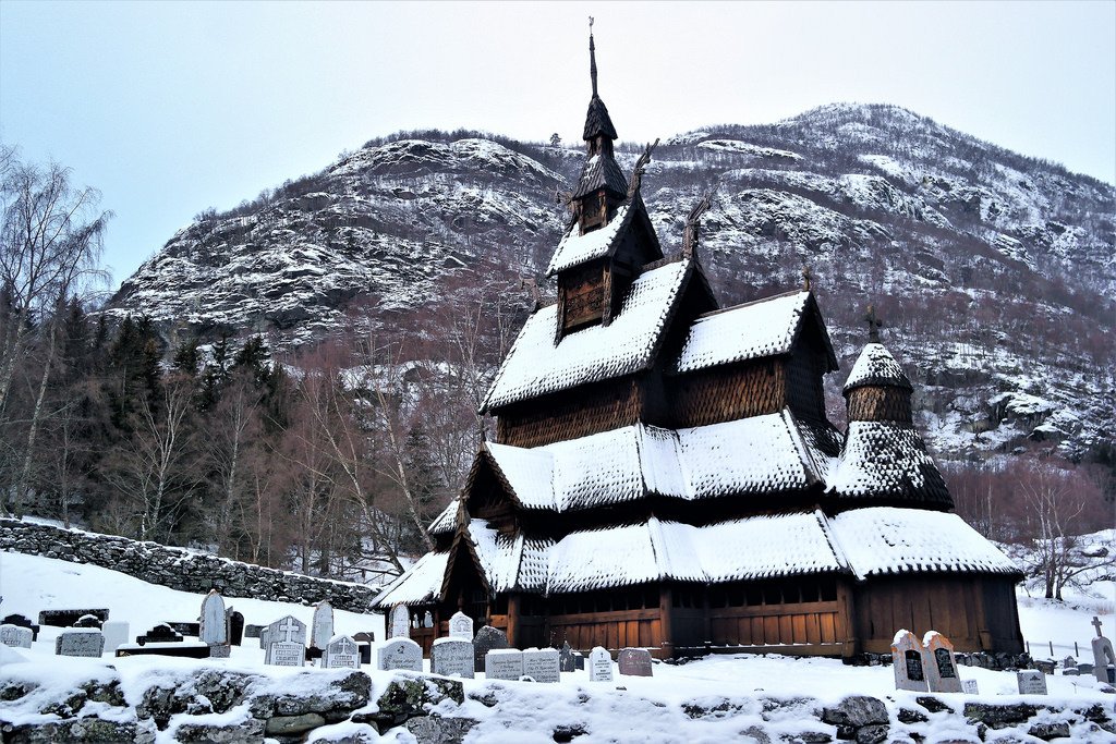 Borgund Stave Church by 13H