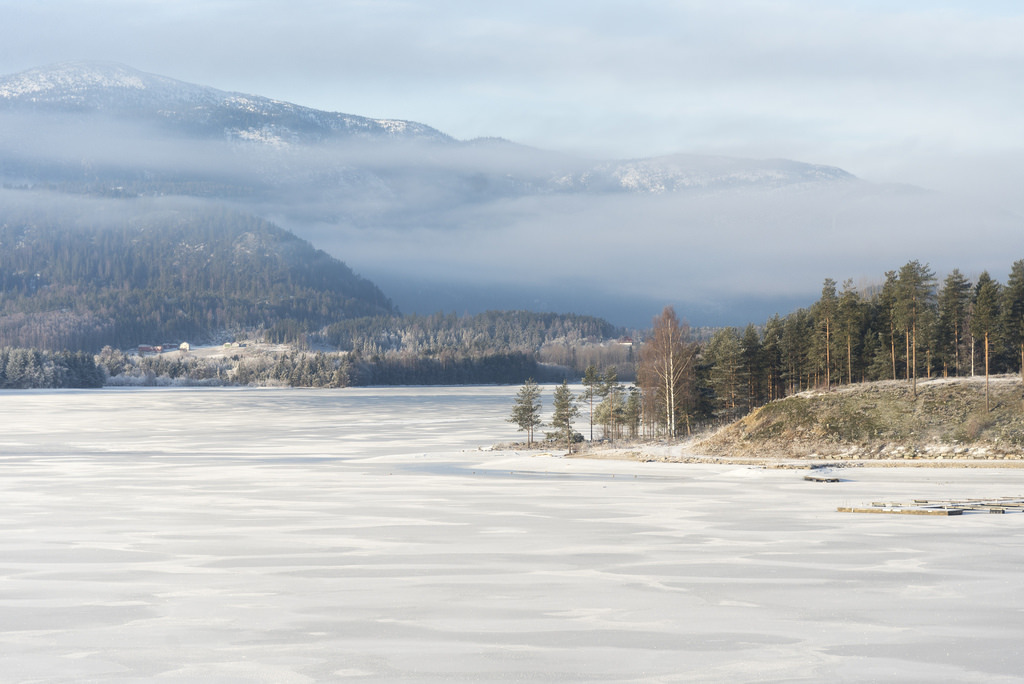 Winter landscape, Buskerud,