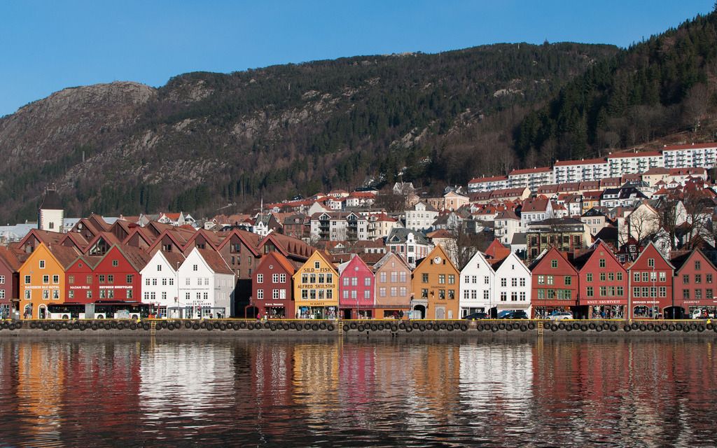 Bryggen from across the har