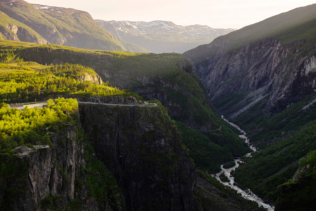 The Voringfossen , Norway b