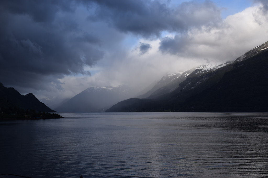 Evening light on Sorfjorden