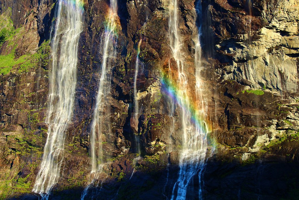 Waterfall in Geirangerfjord