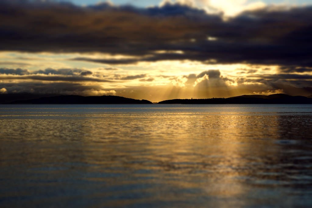 Morning over gandsfjord by