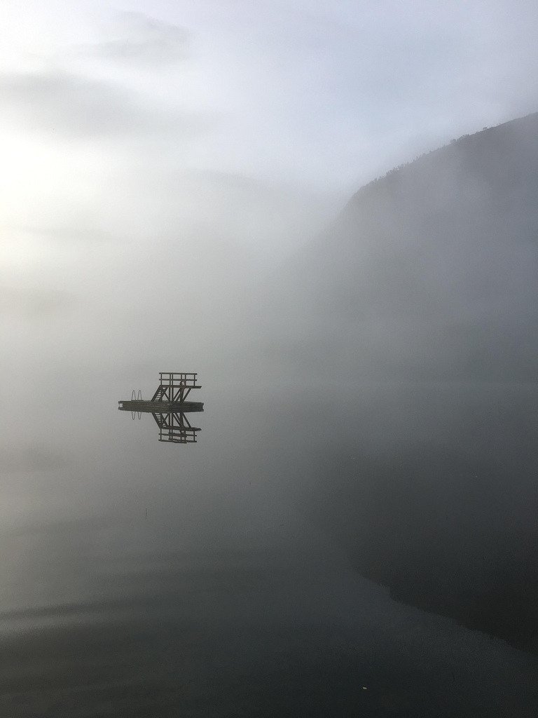 Flåte i tåke -|- Raft in