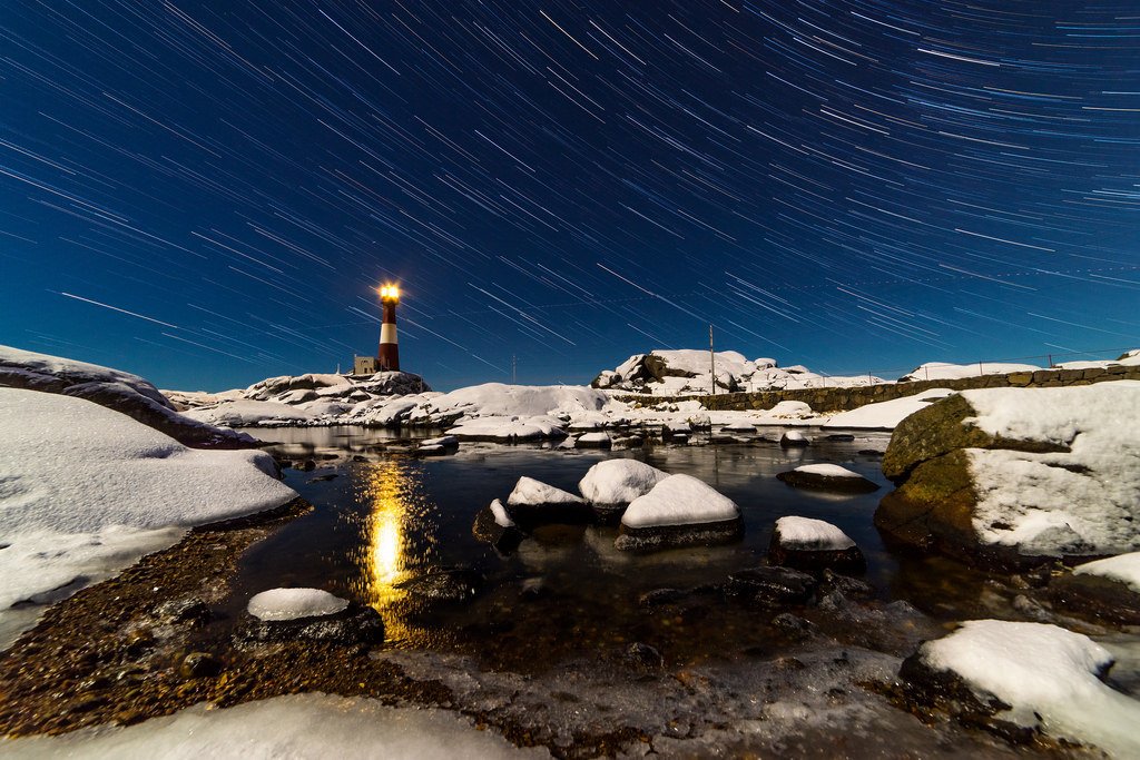 Trails of light by Richard