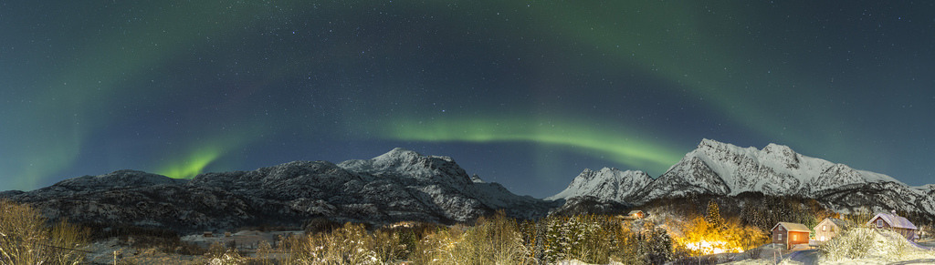 Nordlys ved Digermulen by T
