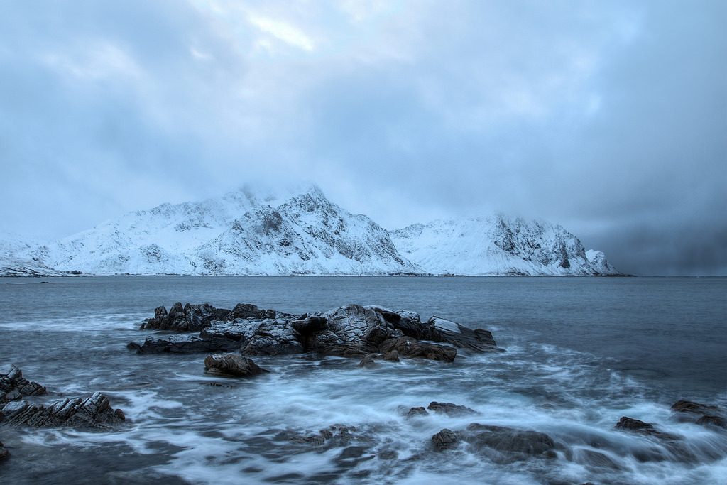 Little rocks in the sea by
