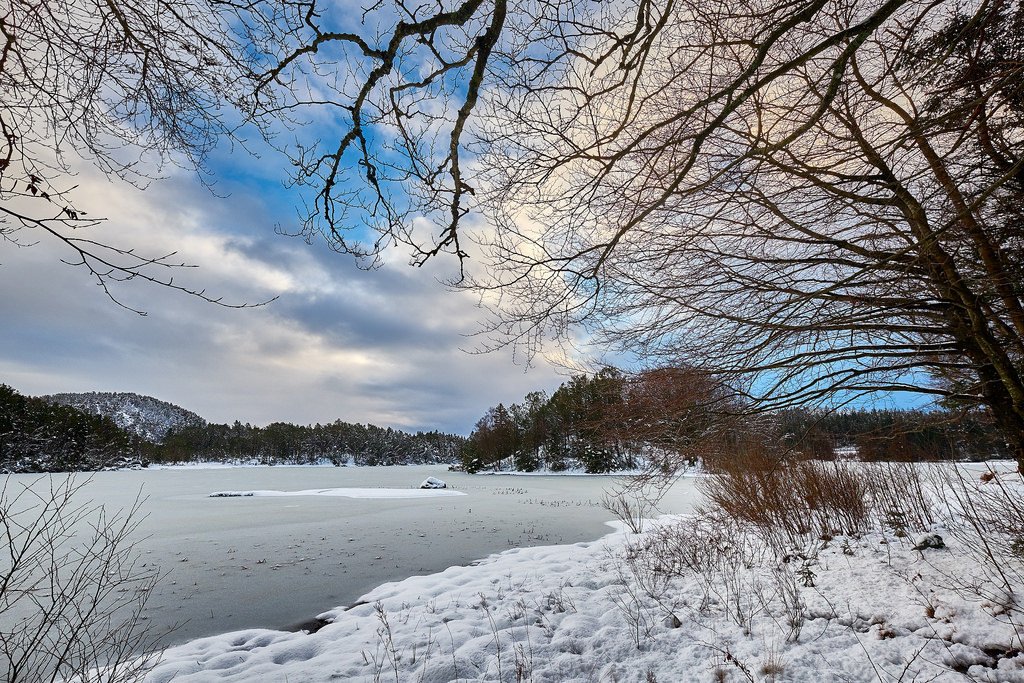 Winter landscape, Norway by